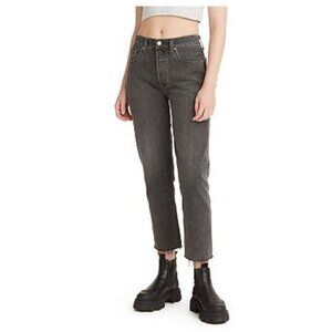 Levi's 501 Original Cropped High Rise Straight Leg Jeans 31x26